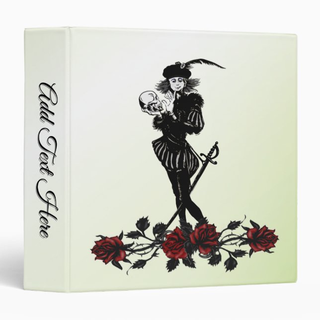 Hamlet The Bard Lime Green  Binder (Front/Spine)