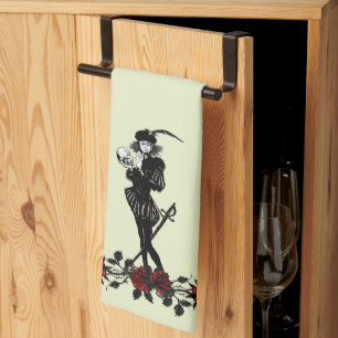Hamlet The Bard Lime Green  Kitchen Towel