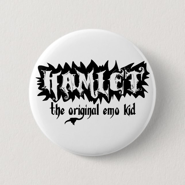 Hamlet - The Original Emo Kid 2 Inch Round Button (Front)