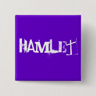 Hamlet - The Shakespeare Series 2 Inch Square Button