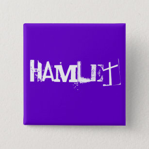 Hamlet - The Shakespeare Series 2 Inch Square Button