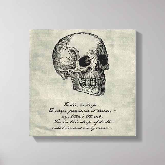 Hamlet - William Shakespeare Canvas Print (Front)