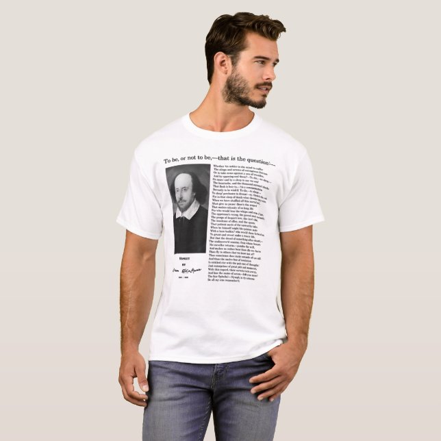 Hamlet: William Shakespeare T-Shirt (Front Full)