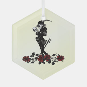 Hamlet Yellow Glass Ornament
