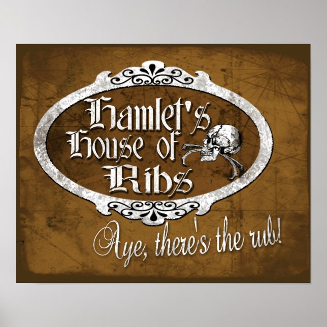 Hamlet's House of Ribs Poster (Front)