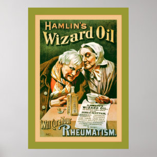 Hamlin's Wizard Oil ~ Vintage Advertising Poster