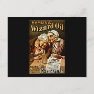 Hamlin's Wizard oil will cure your rheumatism Postcard