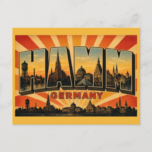Hamm Germany Pauluskirche Postcard (Front)