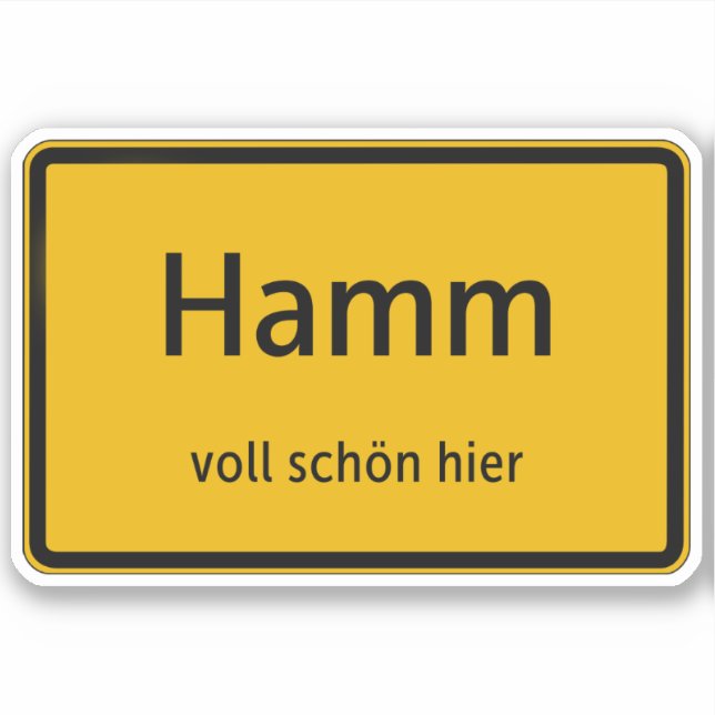 Hamm Sticker Sticker Autosticker (Front)