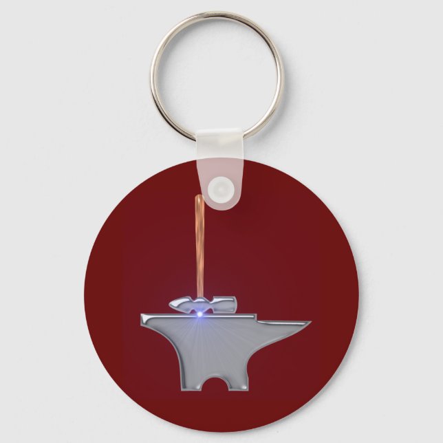 Hammer Amboss anvil Keychain (Front)