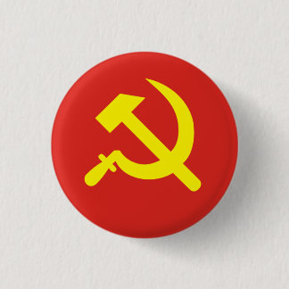 Hammer and Sickle 1 Inch Round Button