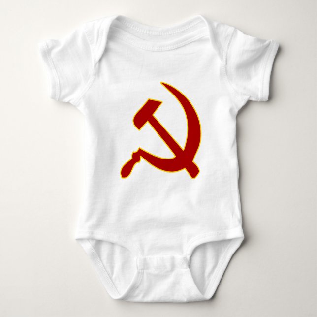 Hammer and Sickle Baby Bodysuit (Front)
