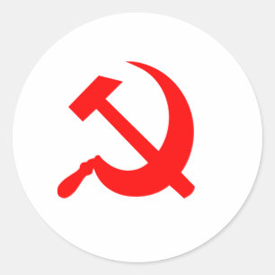 Hammer and Sickle Classic Round Sticker