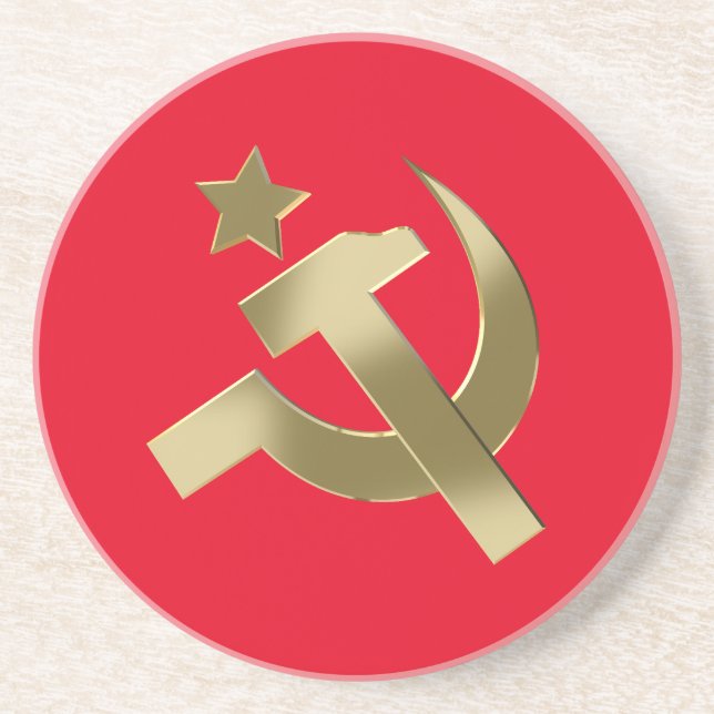 Hammer and sickle coaster (Front)