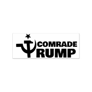 Hammer and sickle "Donald Trump" Rubber Stamp