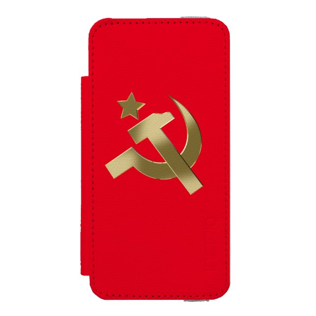 Hammer and sickle incipio iPhone wallet case (Folio Front)