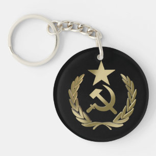 Hammer and sickle keychain