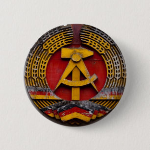 Hammer and Sickle Symbol of Communist 2 Inch Round Button