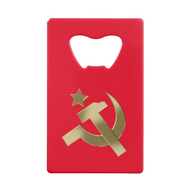 Hammer and sickle wallet bottle opener (Back)