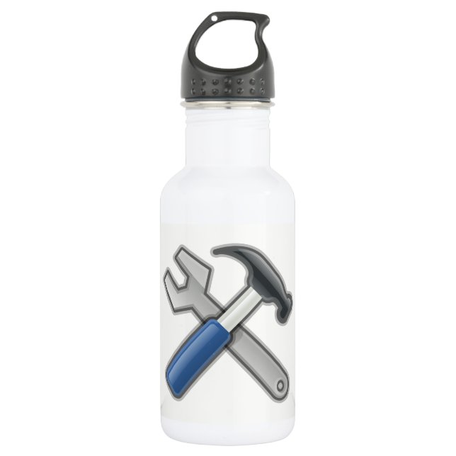 Hammer and Wrench 532 Ml Water Bottle (Front)