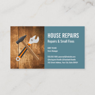 Hammer and Wrench   Construction Appointment Card
