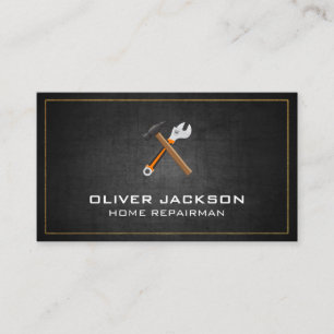 Hammer and Wrench   Construction Business Card