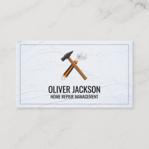 Hammer and Wrench   Construction Business Card