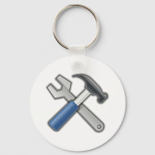 Hammer and Wrench Keychain