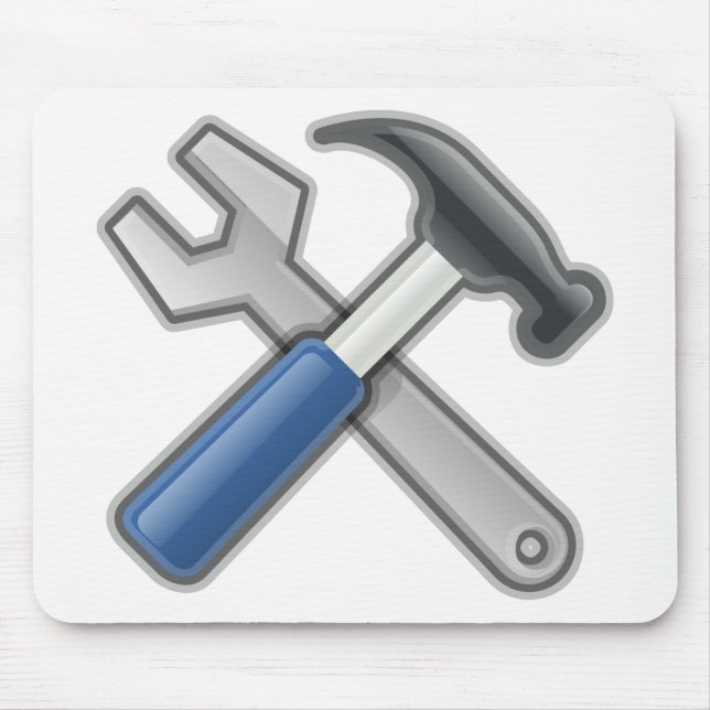 Hammer and Wrench Mouse Pad (Front)
