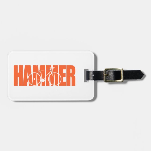 Hammer Cycling Luggage Tag (Front Horizontal)
