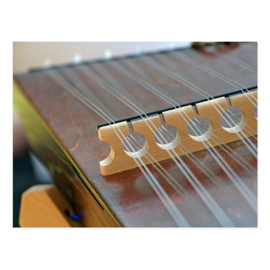 Hammer Dulcimer Bridge To Your Imagination. Postcard Zazzle.ca