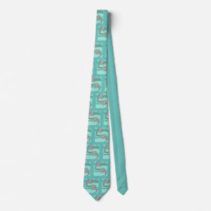 Hammer head shark tie, Aquatic sea life art Tie