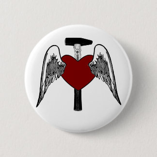 Hammer Heart 2 Inch Round Button
