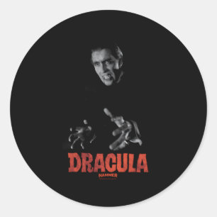 Hammer House Of Horror Christopher Lee Dracula Classic Round Sticker
