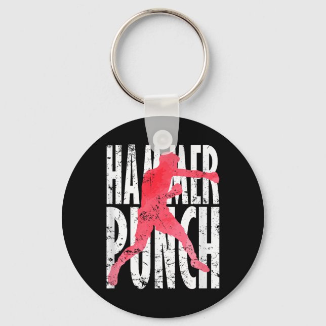 Hammer Punch Boxing MMA Keychain (Front)