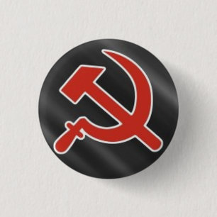 Hammer & Sickle 1 Inch Round Button