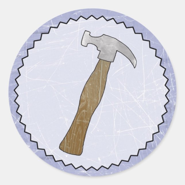 Hammer Sticker - Construction/Builder Party (Front)