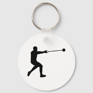 Hammer throw keychain