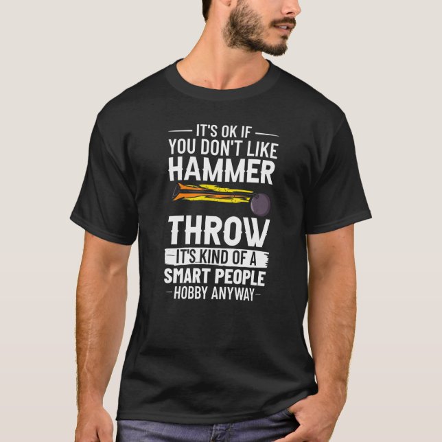 Hammer Throwing Track And Field Ball Thrower Train T-Shirt (Front)
