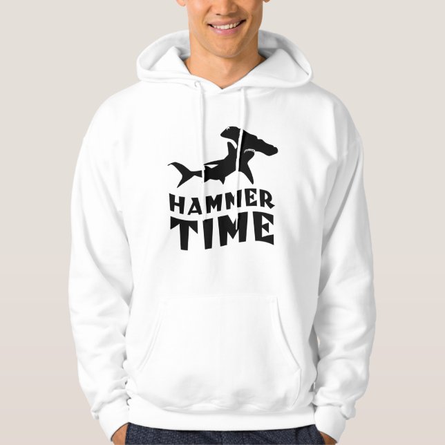 Hammer Time | Design For Hammerhead Shark Lovers Hoodie (Front)