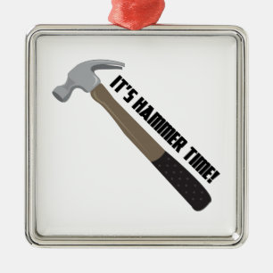 Hammer Time Metal Ornament
