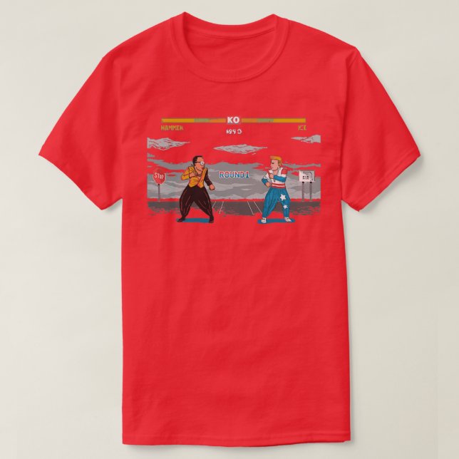 Hammer Vs Ice T-Shirt (Design Front)