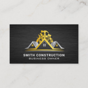 Hammer Wrench Contractor Tools Renovations Business Card