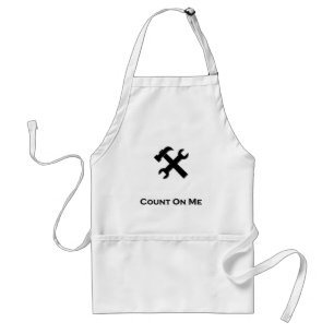 Hammer Wrench Count On Me black Standard Apron