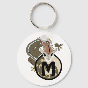 Hammerhead Salamander Monogram Keychain
