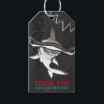 Hammerhead Shark Birthday Party  Gift Tags<br><div class="desc">Add a "bite" of fun to your party these cool (yet scary!) hammerhead shark gift tags. The black, gray and teal colouring gives the print a fun and fresh underwater feel. But beware of that pop of red added in for extra scare! Matching items can be found in our 'A...</div>