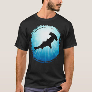 Hammerhead Shark blue Ocean Scuba Diving Freedivin T-Shirt