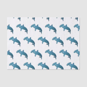 Hammerhead shark cartoon illustration tissue paper