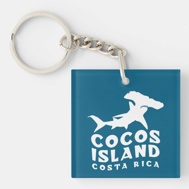 Hammerhead Shark Cocos Island Keychain (Front)