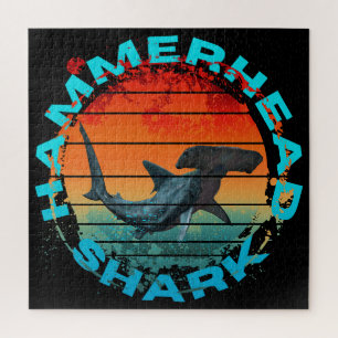 Hammerhead shark fishermen fishing lover gift  jigsaw puzzle